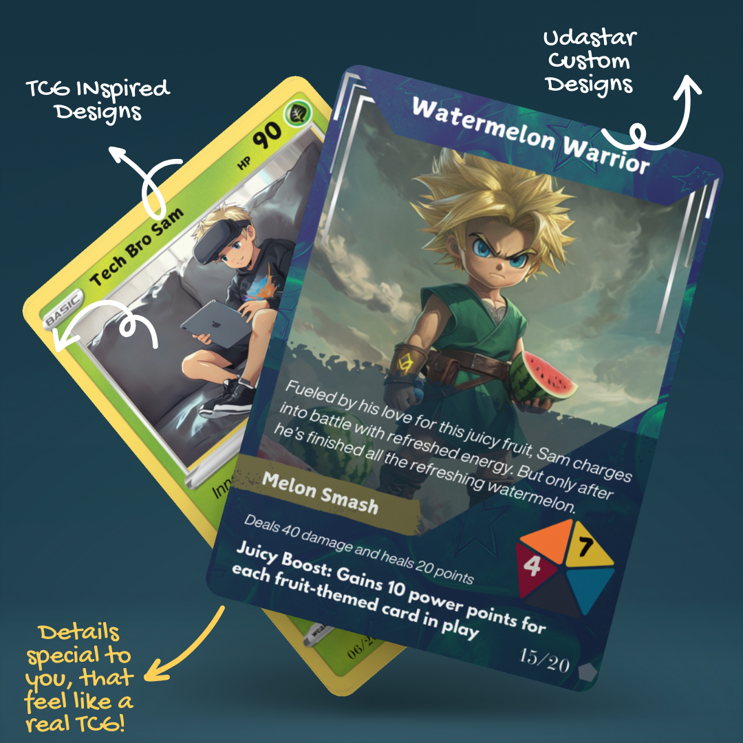 Custom Digital Trading Card | Personalized Hero Card Design