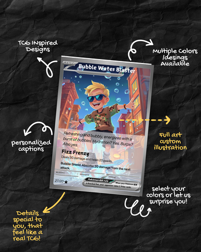 Custom Digital Trading Card | Personalized Hero Card Design