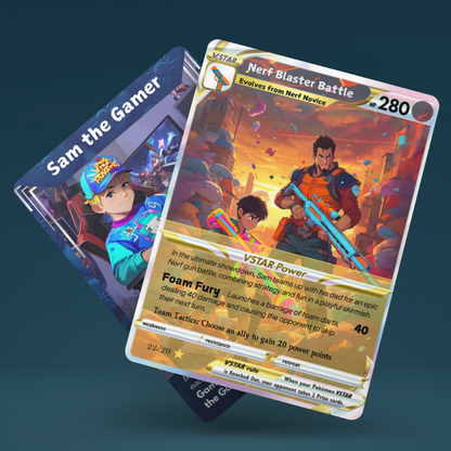 Premium Hero Digital Trading Card Pack Custom Digital Trading Cards Set | 3-Card Collection Design